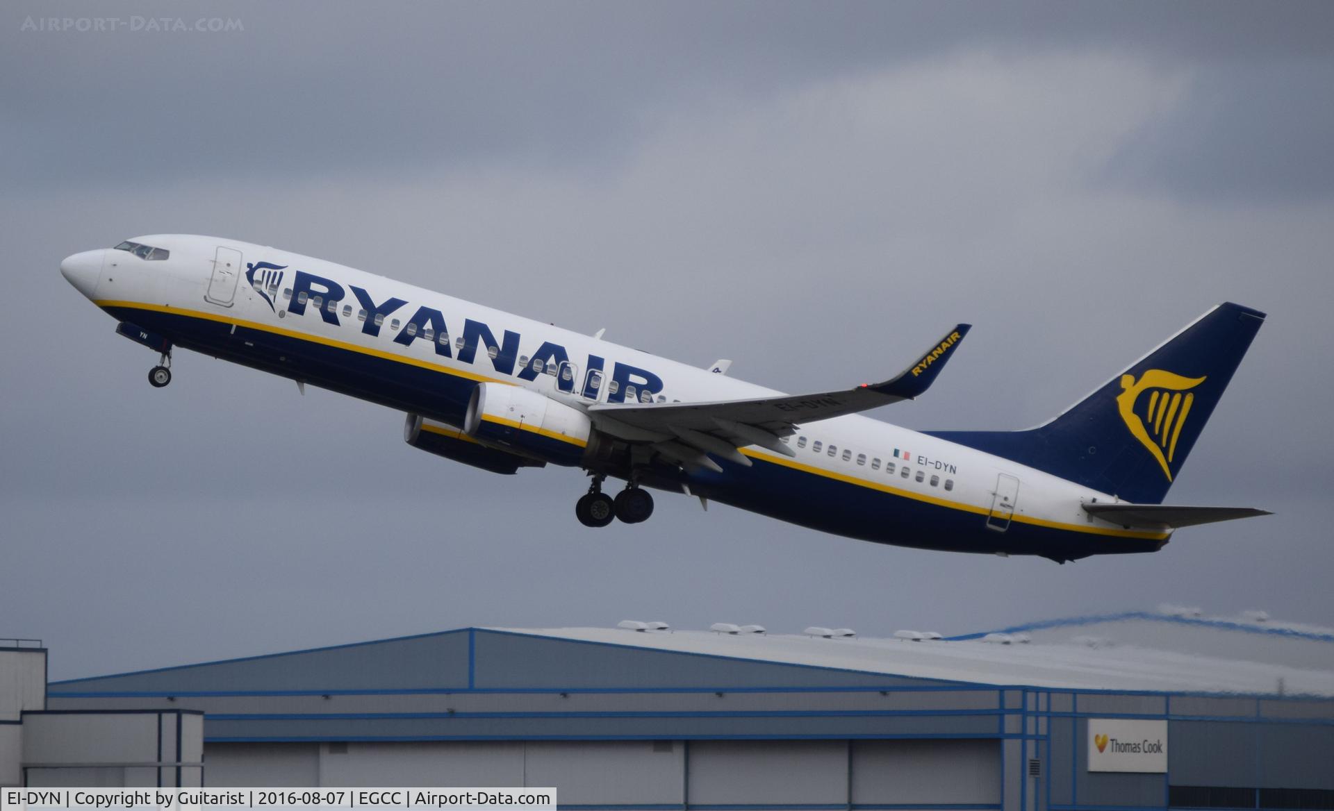 EI-DYN, 2008 Boeing 737-8AS C/N 36576, At Manchester