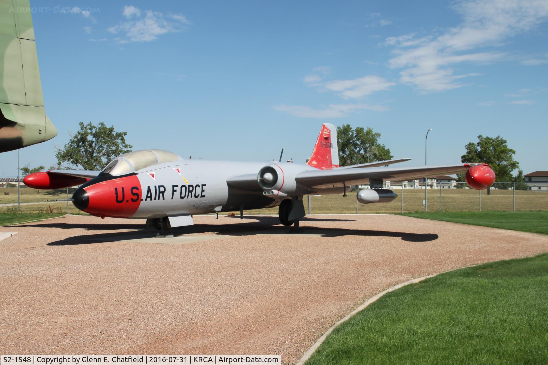52-1548, 1952 Martin EB-57B Canberra C/N 131, At the South Dakota Air & Space Museum