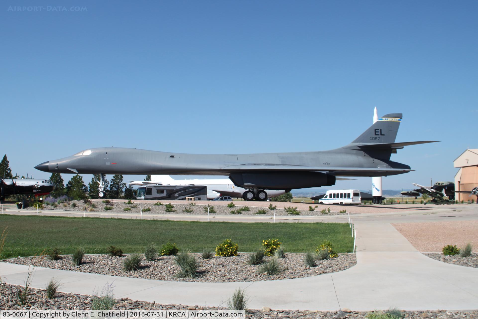 83-0067, 1983 Rockwell B-1B Lancer C/N 4, At the South Dakota Air & Space Museum