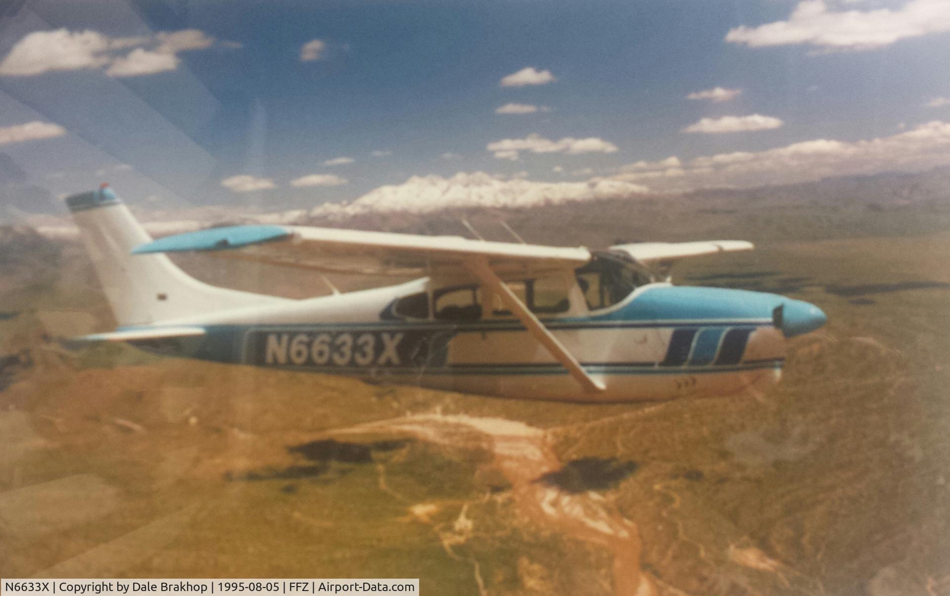 N6633X, 1960 Cessna 210A C/N 21057633, This was my plane that I had repainted in 1995 in Mesa, Arizona