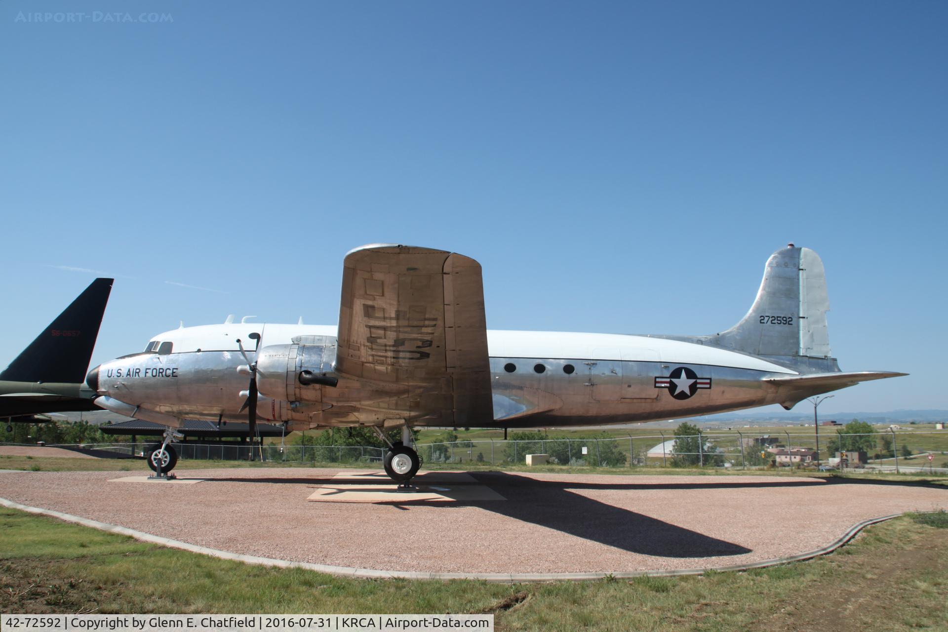 42-72592, 1942 Douglas C-54D-5-DC Skymaster C/N 10697, At the North Dakota Air & Space Museum
