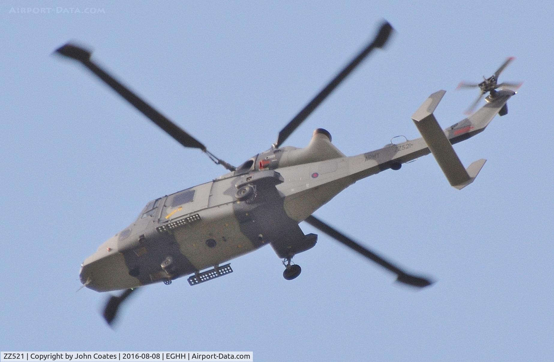 ZZ521, AgustaWestland AW-159 Wildcat AH.1 C/N 528, Training off airport