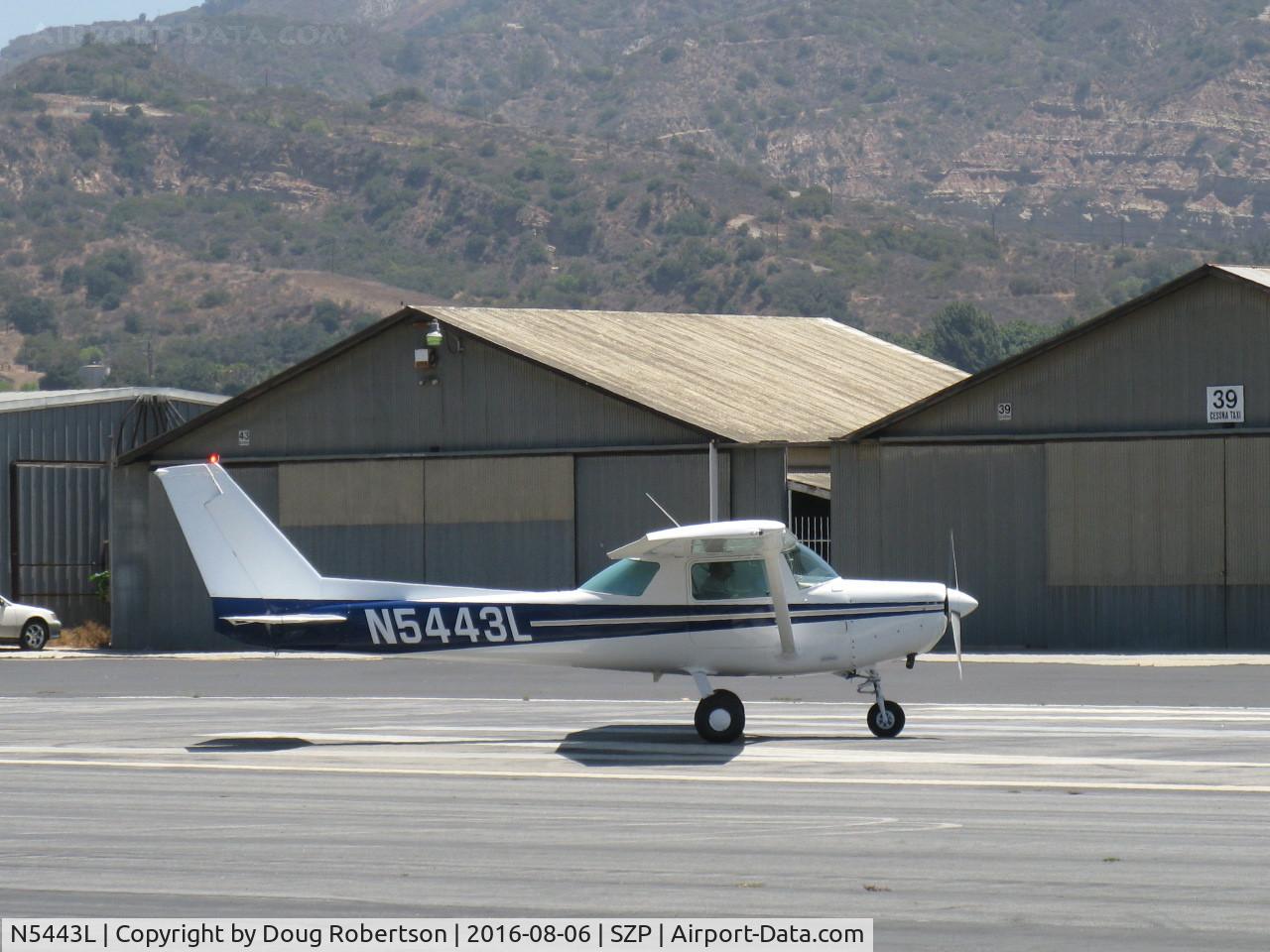 N5443L, 1980 Cessna 152 C/N 15284315, 1980 Cessna 152, Lycoming O-235 115 Hp, taking the active