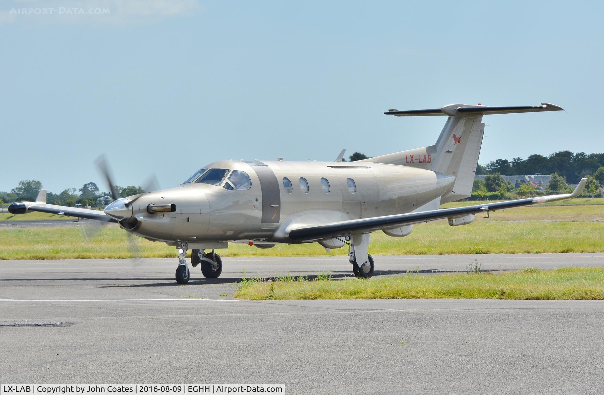 LX-LAB, 2003 Pilatus PC-12/45 C/N 531, Taxiing in