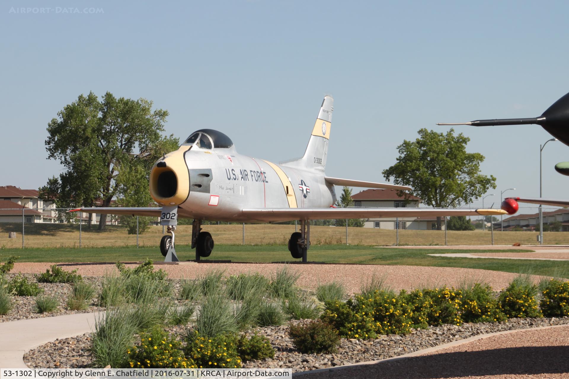 53-1302, 1953 North American F-86H-10-NH Sabre C/N 203-74, At the South Dakota Air & Space Museum