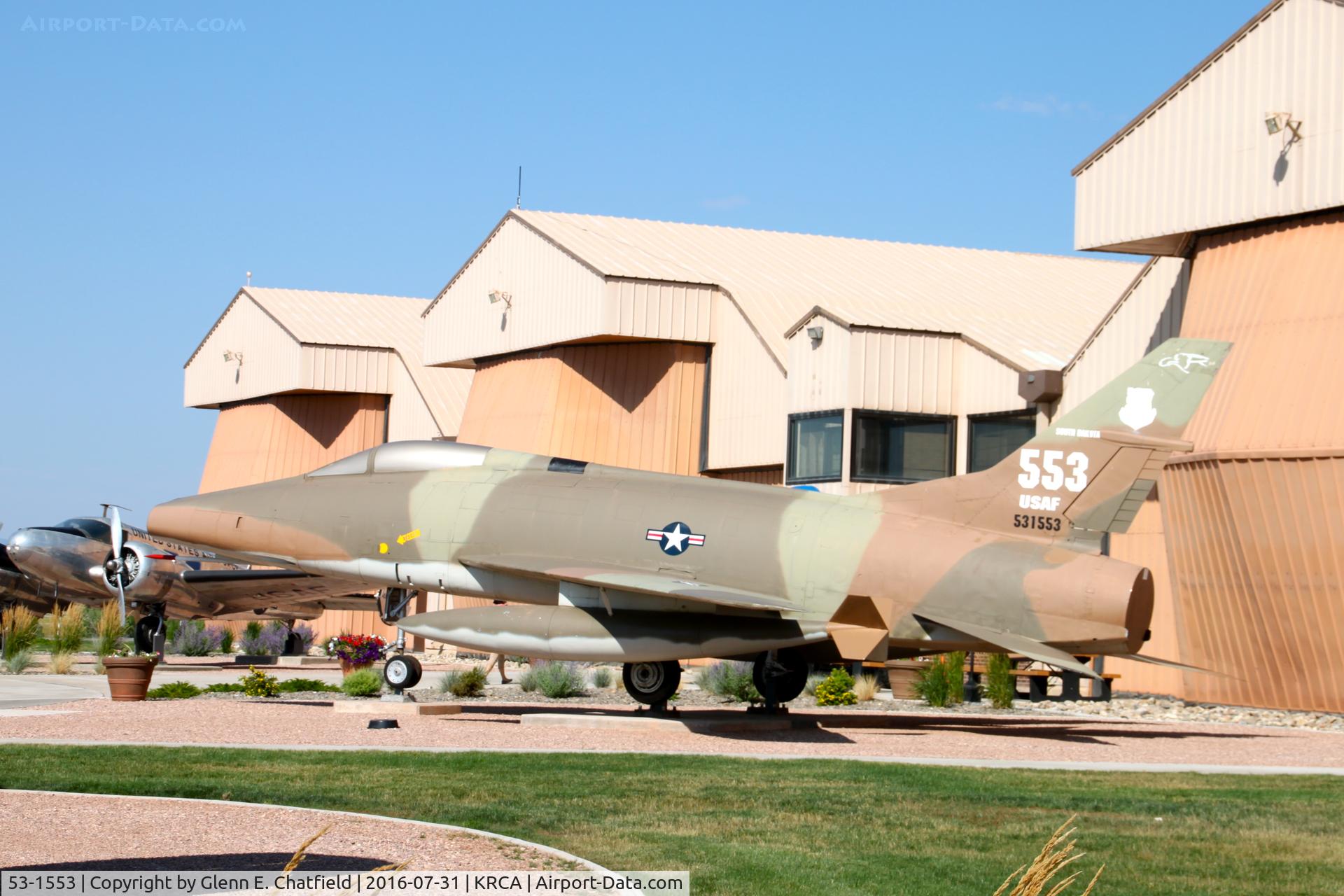 53-1553, 1953 North American F-100A Super Sabre C/N 192-48, At the South Dakota Air & Space Museum