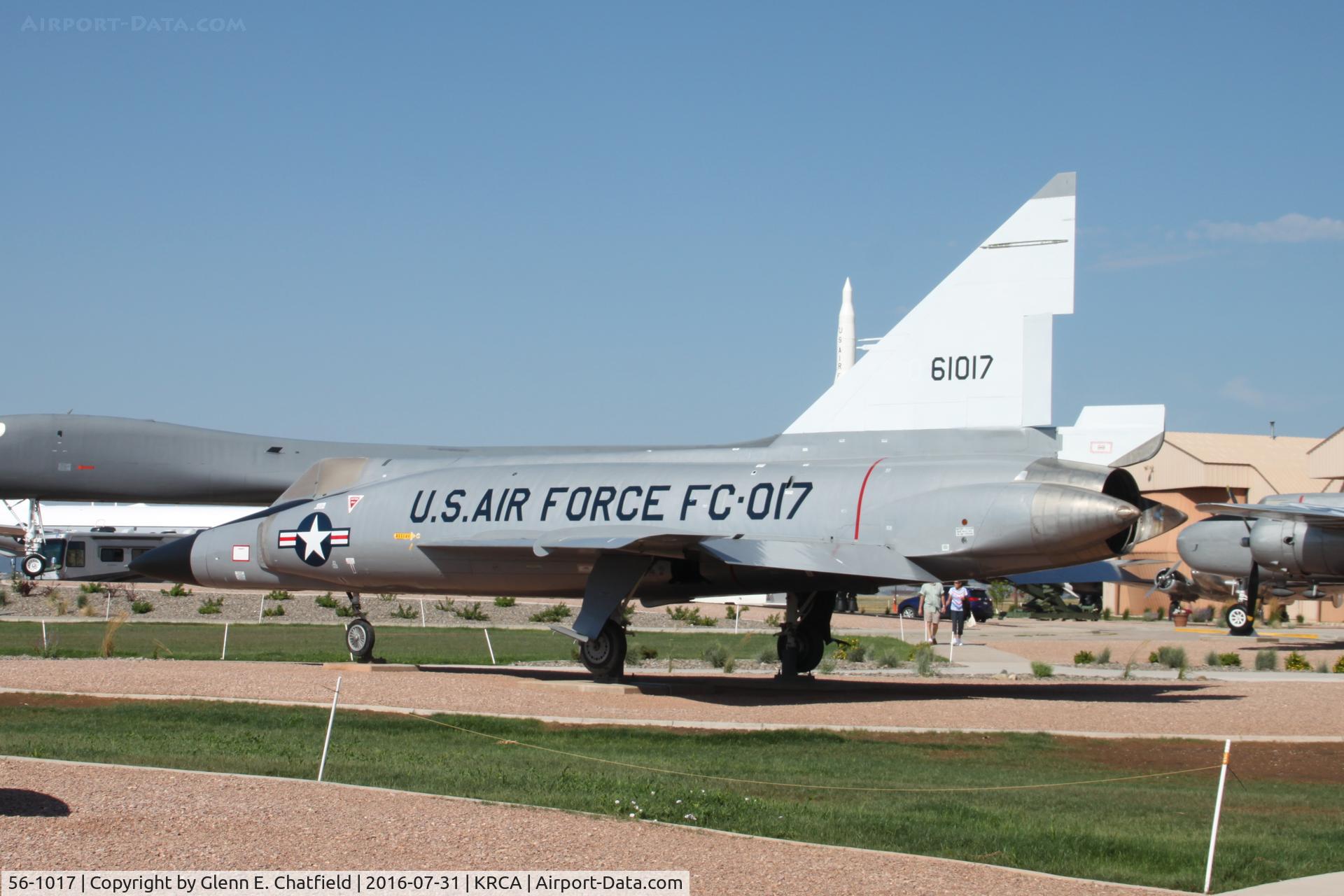 56-1017, 1956 Convair F-102A Delta Dagger C/N Not found, At the South Dakota Air & Space Museum