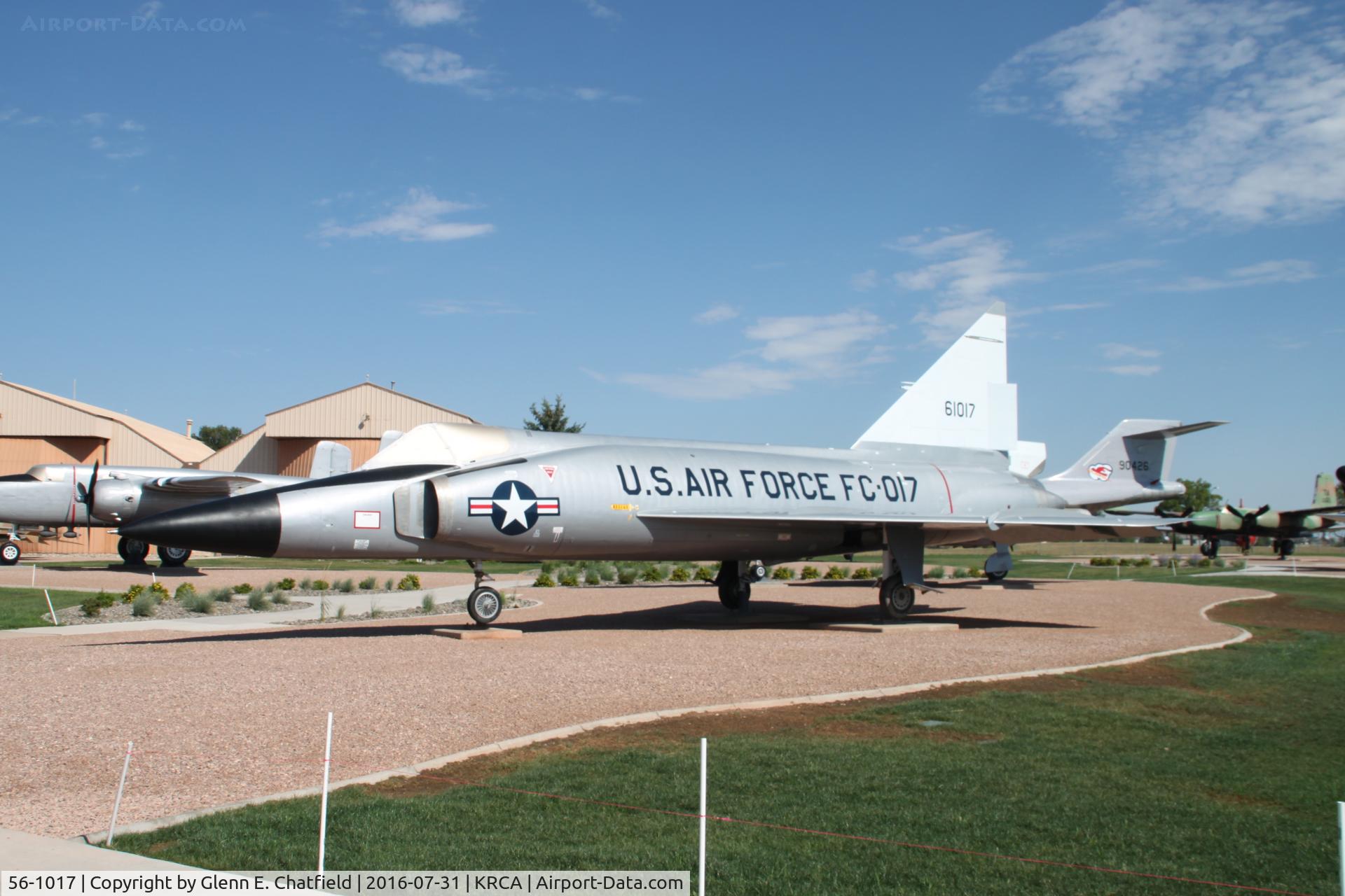 56-1017, 1956 Convair F-102A Delta Dagger C/N Not found, At the South Dakota Air & Space Museum