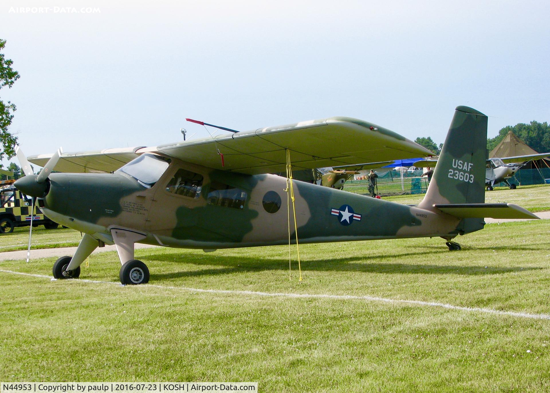 N44953, 1961 Helio H-295/U-10A Super Courier C/N 532, AirVenture 2016.