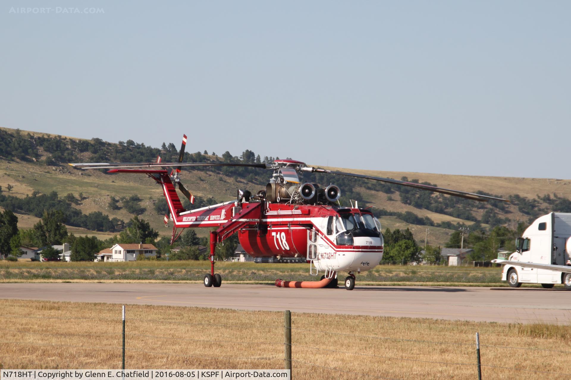 N718HT, 1969 Sikorsky CH-54B Tarhe C/N 64-074, Found on the ramp