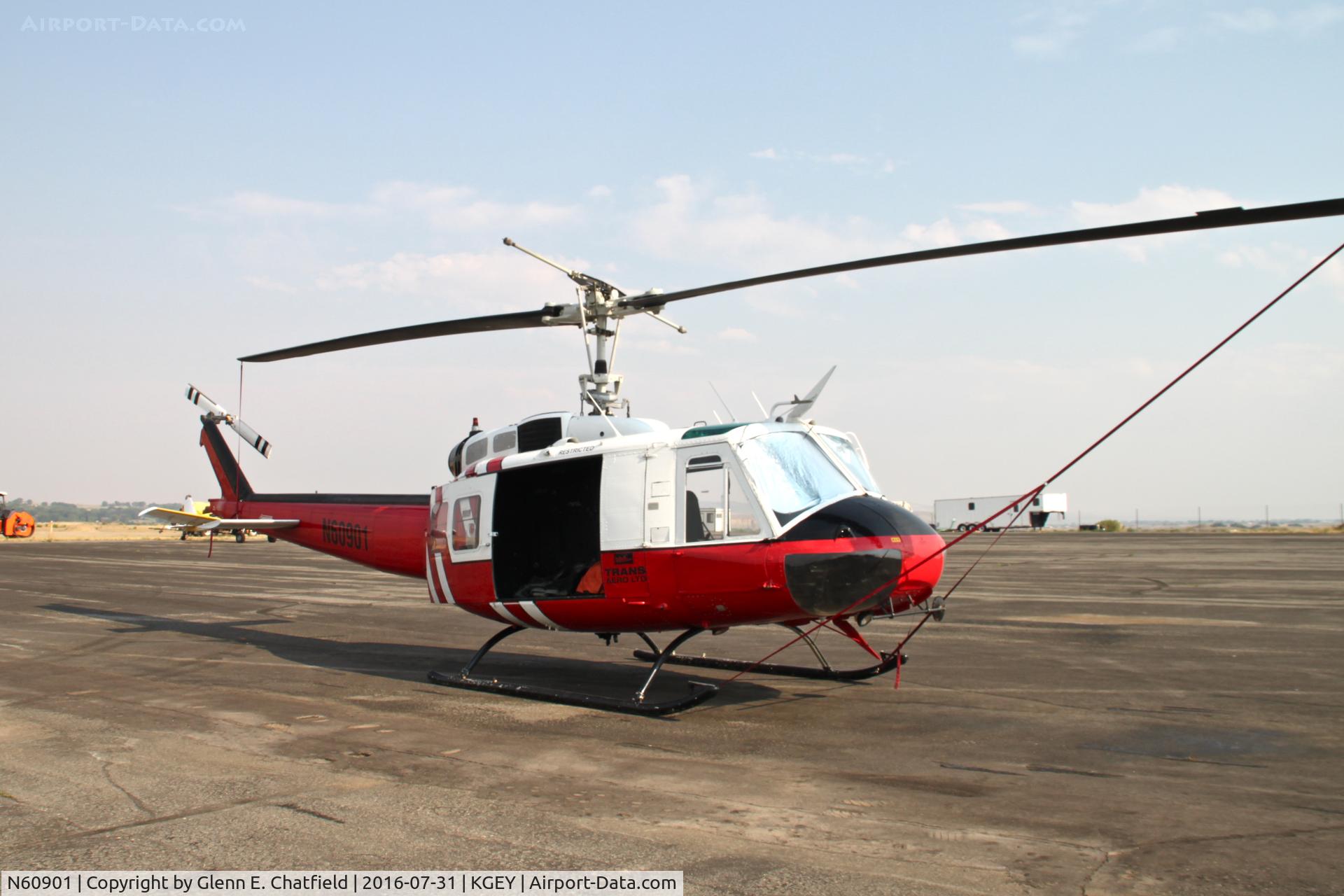 N60901, 1970 Bell UH-1H Iroquois C/N 12537, Found on the ramp