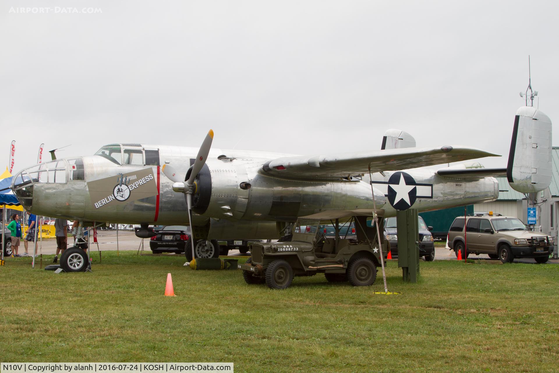 N10V, 1943 North American B-25H Mitchell C/N 98-21433, Marked to reflect its appearance as 'Berlin Express' in the 1970 movie Catch-22