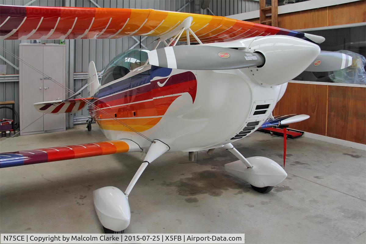 N75CE, 1991 Christen Eagle II C/N GA0032, Christen Eagle II, a Fishburn Airfield resident, July 25th 2015.