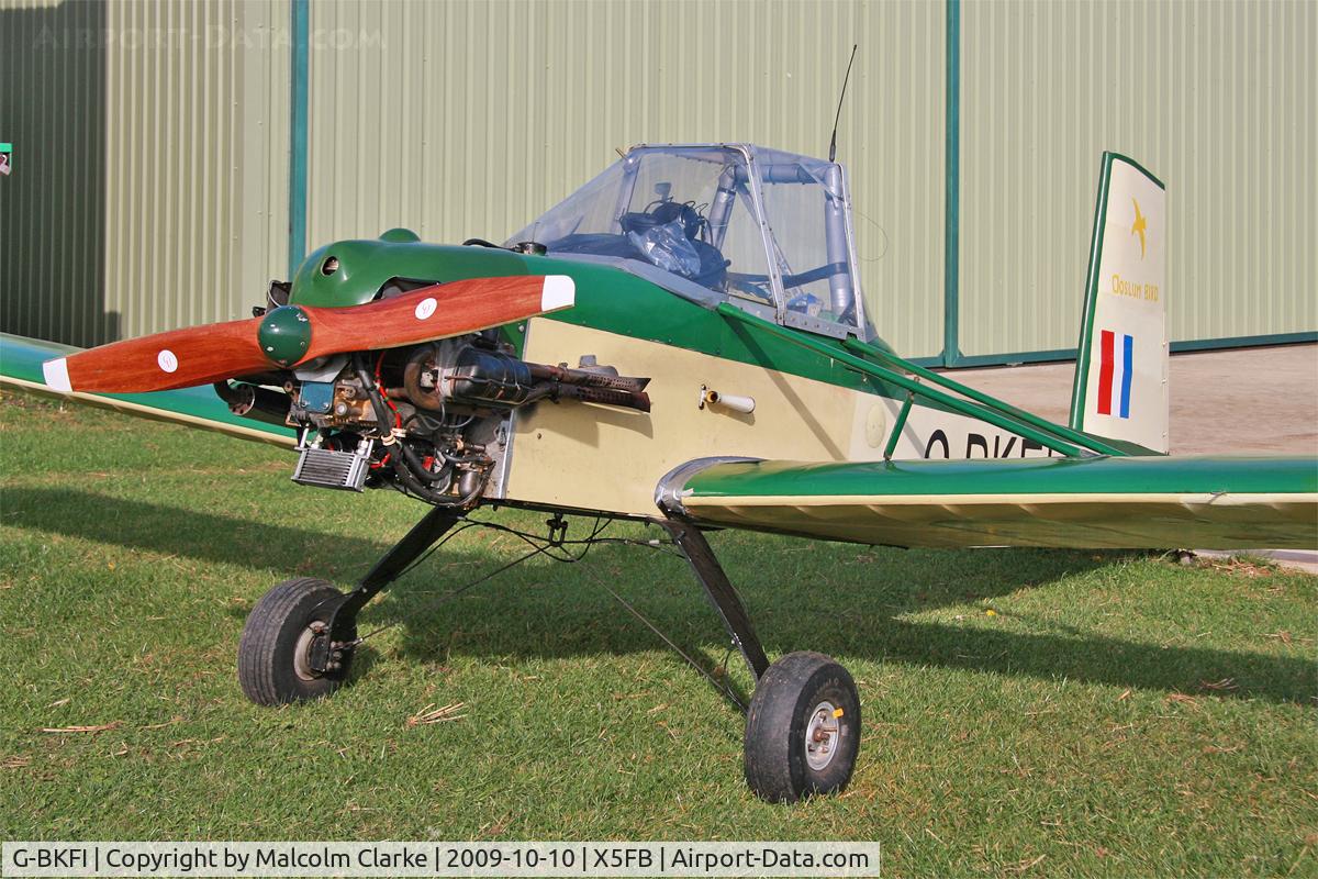 G-BKFI, 1985 Evans VP-1 Series 2 Volksplane C/N PFA 062-10491, Evans VP-1 Series 2 Volksplane, Fishburn Airfield, October 2009.