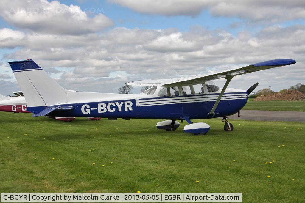 G-BCYR, 1975 Reims F172M Skyhawk Skyhawk C/N 1288, Reims F172M at The Real Aeroplane Company's May-hem Fly-In, Breighton Airfield, May 2013.