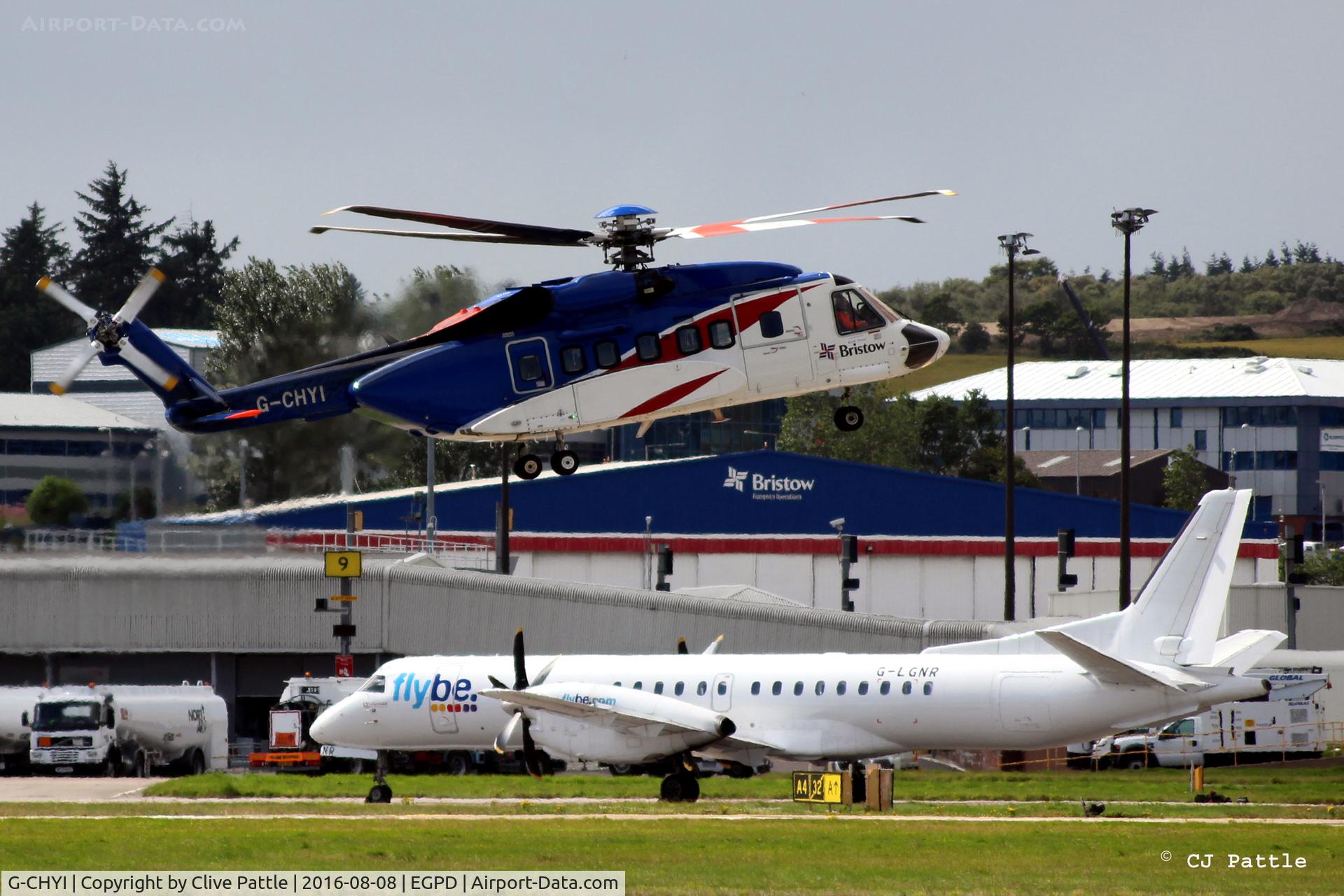 G-CHYI, 2013 Sikorsky S-92A C/N 920197, Aberdeen action