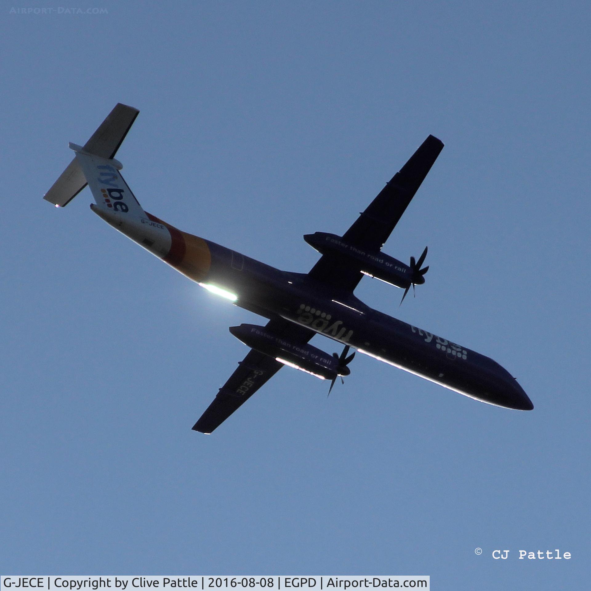 G-JECE, 2004 De Havilland Canada DHC-8-402Q Dash 8 C/N 4094, Finals for Aberdeen EGPD Rwy 34