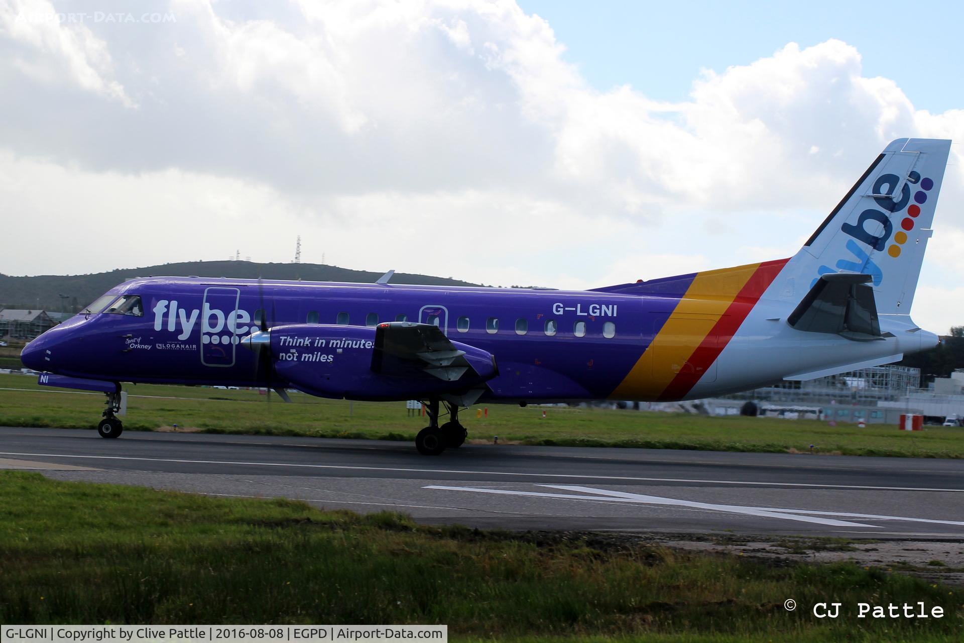 G-LGNI, 1989 Saab 340B C/N 340B-160, Aberdeen action