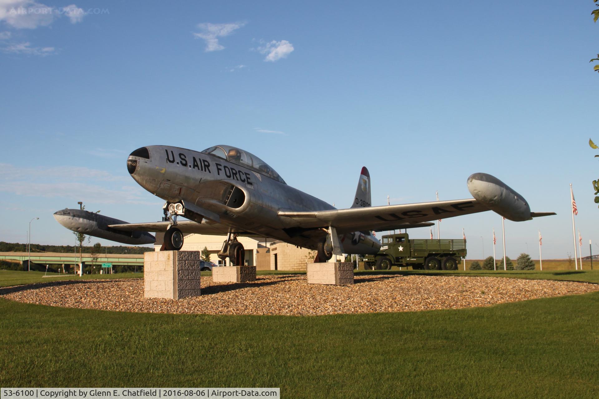 53-6100, 1953 Lockheed T-33A Shooting Star C/N 580-9721, At the South Dakota Hall of Fame