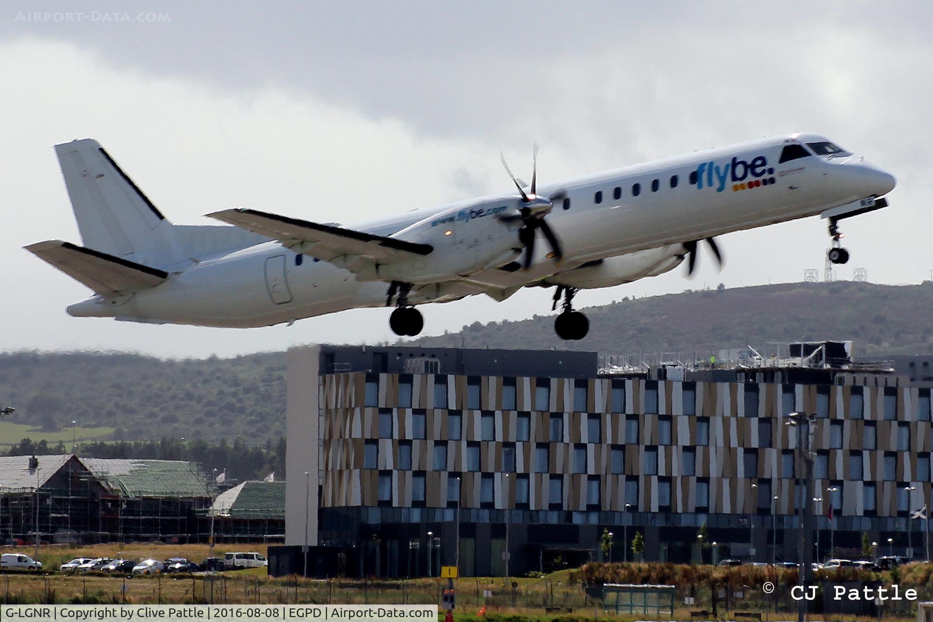 G-LGNR, 1993 Saab 2000 C/N 2000-004, Aberdeen departure