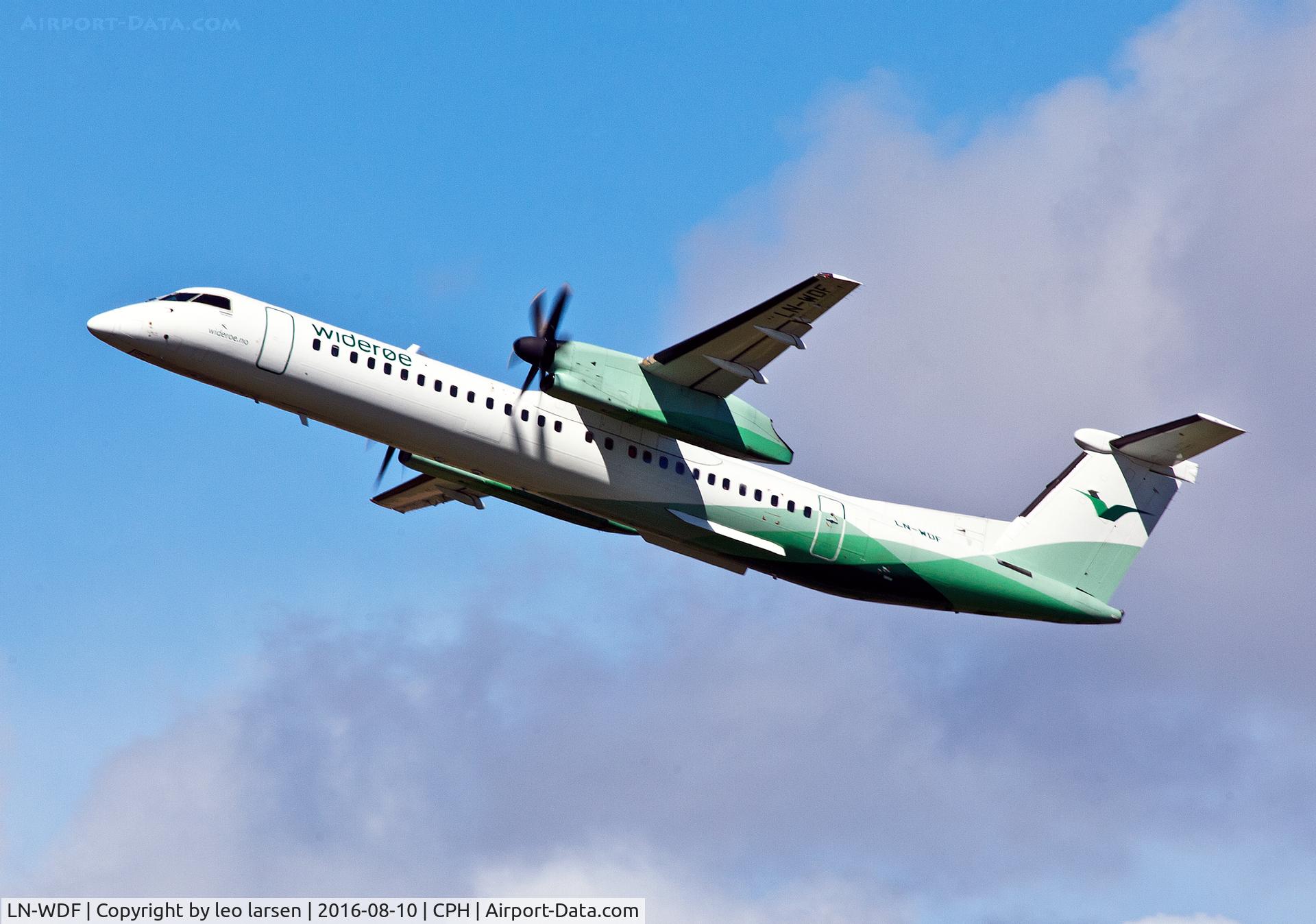 LN-WDF, 2009 De Havilland Canada DHC-8-402Q Dash 8 C/N 4244, Copenhagen 10.8.16