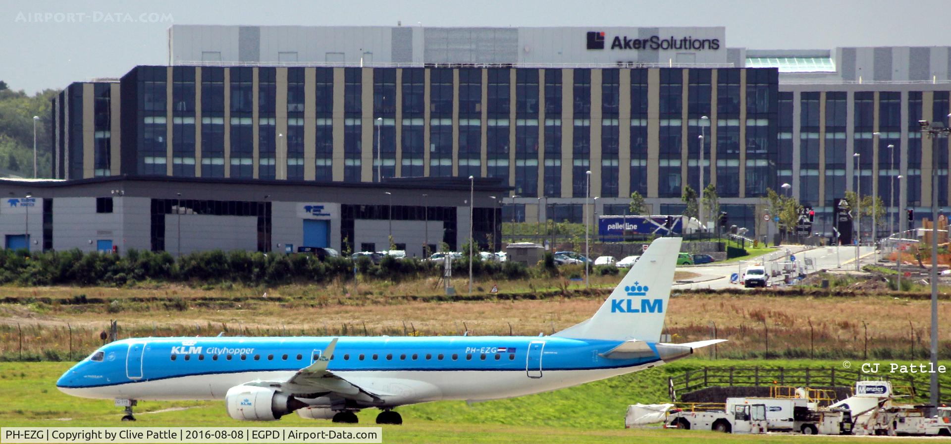 PH-EZG, 2009 Embraer 190LR (ERJ-190-100LR) C/N 19000315, In action at Aberdeen