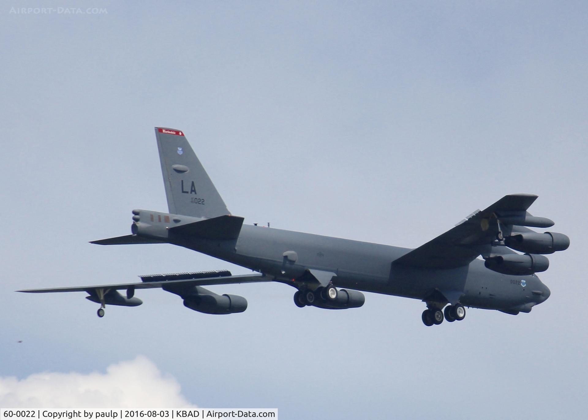 60-0022, 1960 Boeing B-52H Stratofortress C/N 464387, At Barksdale Air Force Base.
