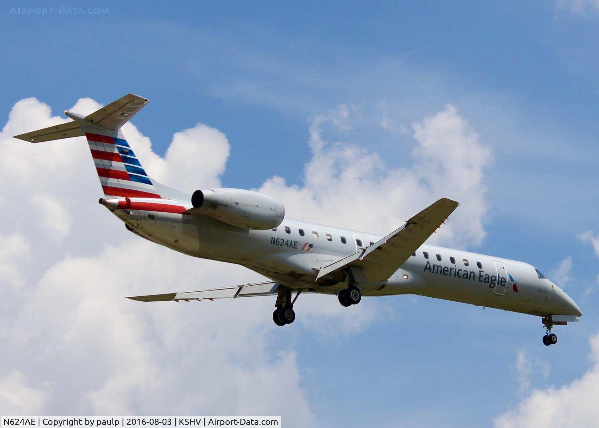 N624AE, 1999 Embraer ERJ-145LR (EMB-145LR) C/N 145111, At Shreveport Regional.