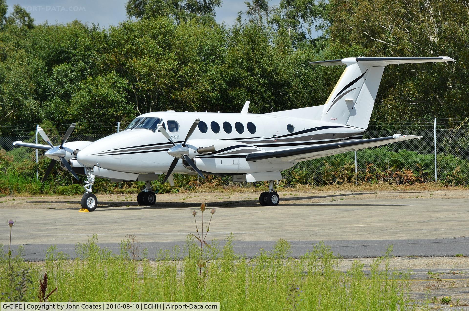 G-CIFE, 2003 Raytheon B200 King Air C/N BB-1829, Parked at MCA Avn