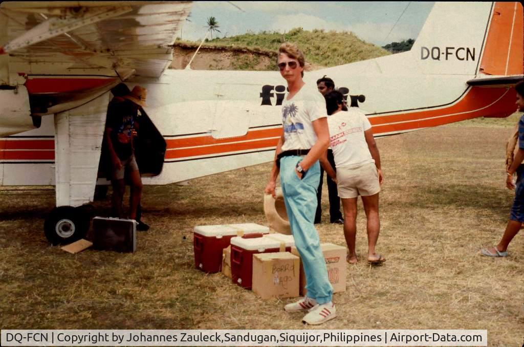 DQ-FCN, 1973 Britten-Norman BN-2A-27 Islander C/N 676, Flight from Vanua Balavu,Northern Lau Group,Fiji to Suva,Nausori in October 1986