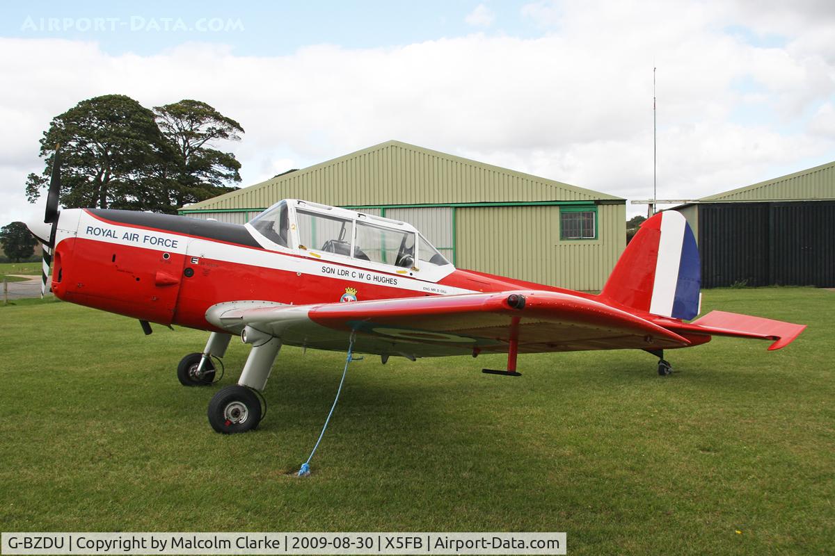 G-BZDU, 1952 De Havilland DHC-1 Chipmunk T.10 C/N C1/0714, De Havilland DHC-1 Chipmunk T.10, Fishburn Airfield, August 30th 2009.