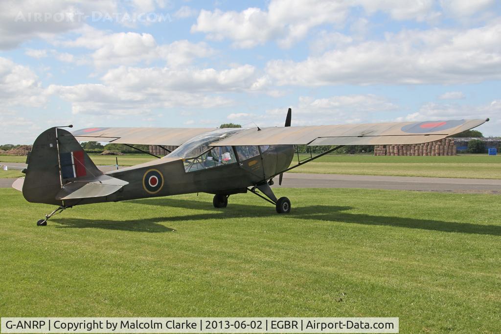 G-ANRP, 1945 Taylorcraft J Auster 5 C/N 1789, Taylorcraft J Auster 5 at The Real Aeroplane Company's Jolly June Jaunt, Breighton Airfield, 2013.