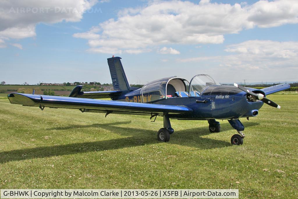G-BHWK, 1967 Morane-Saulnier MS-880B Rallye Club C/N 870, Morane-Saulnier MS-880B Rallye Club, Fishburn Airfield, May 26th 2013.