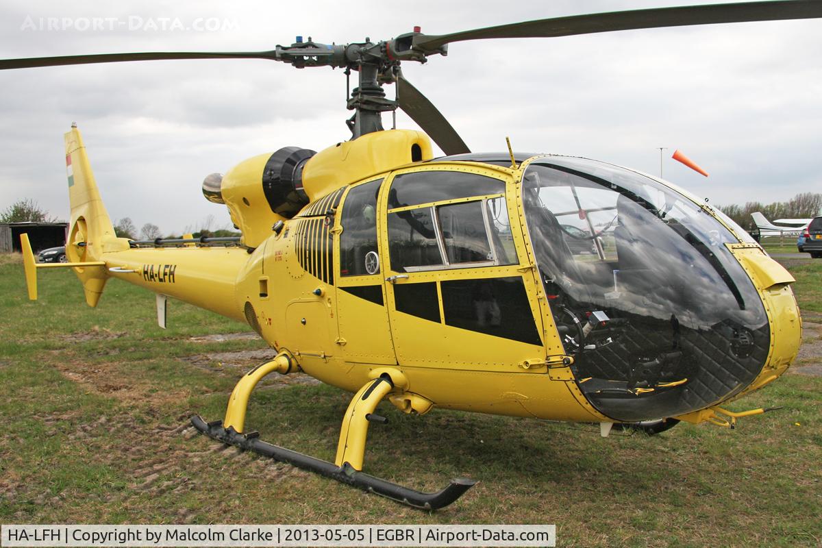 HA-LFH, 1979 Aerospatiale SA-342J Gazelle C/N 1775, Aerospatiale SA-342J Gazelle at The Real Aeroplane Company's May-hem Fly-In, Breighton Airfield, May 5th 2013.
