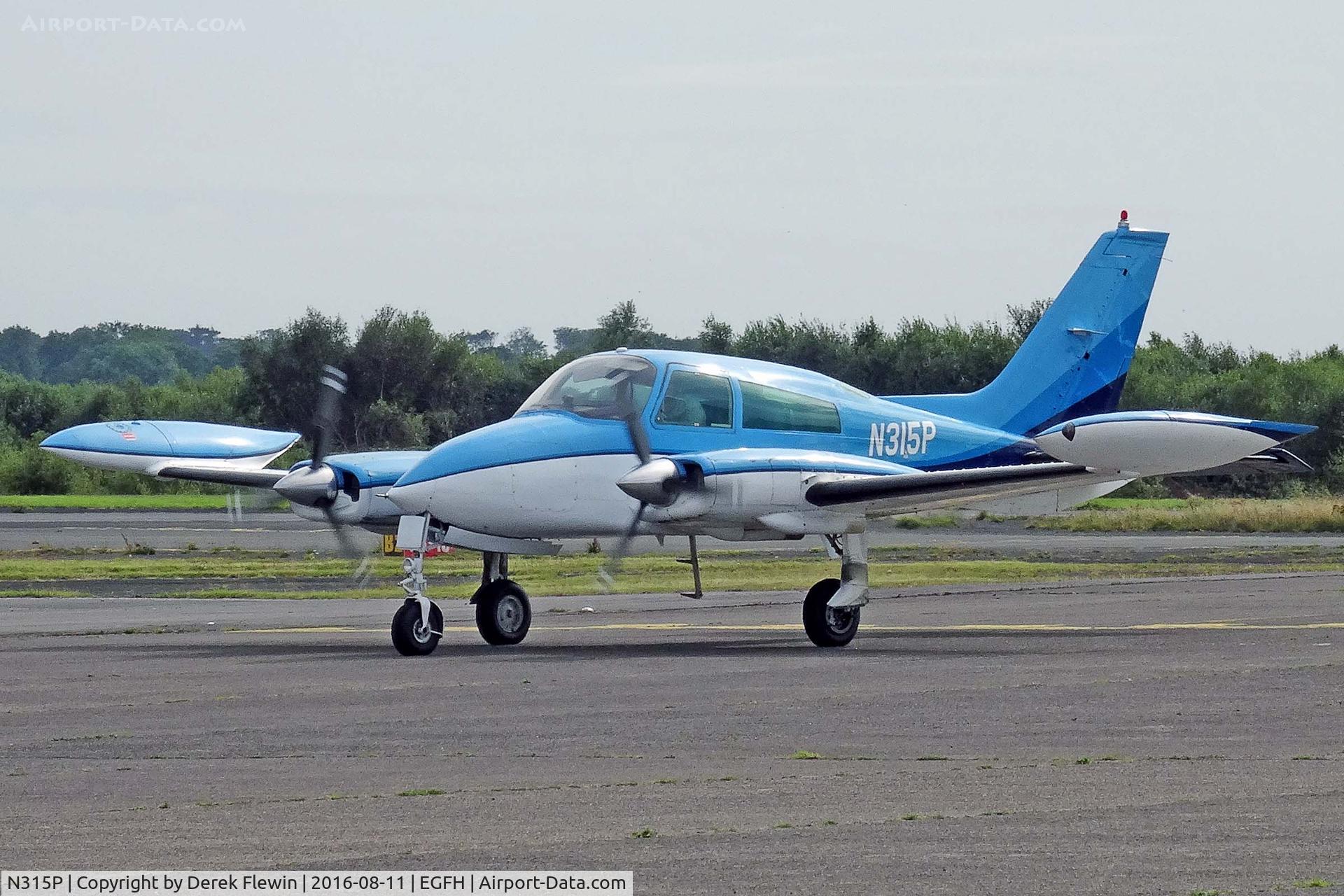 N315P, 1973 Cessna 310Q C/N 310Q0811, 310Q, Full Sutton Yorkshire based, previously N69600, G-BBIC, G-REDB, seen taxxing in after landing on runway 22.