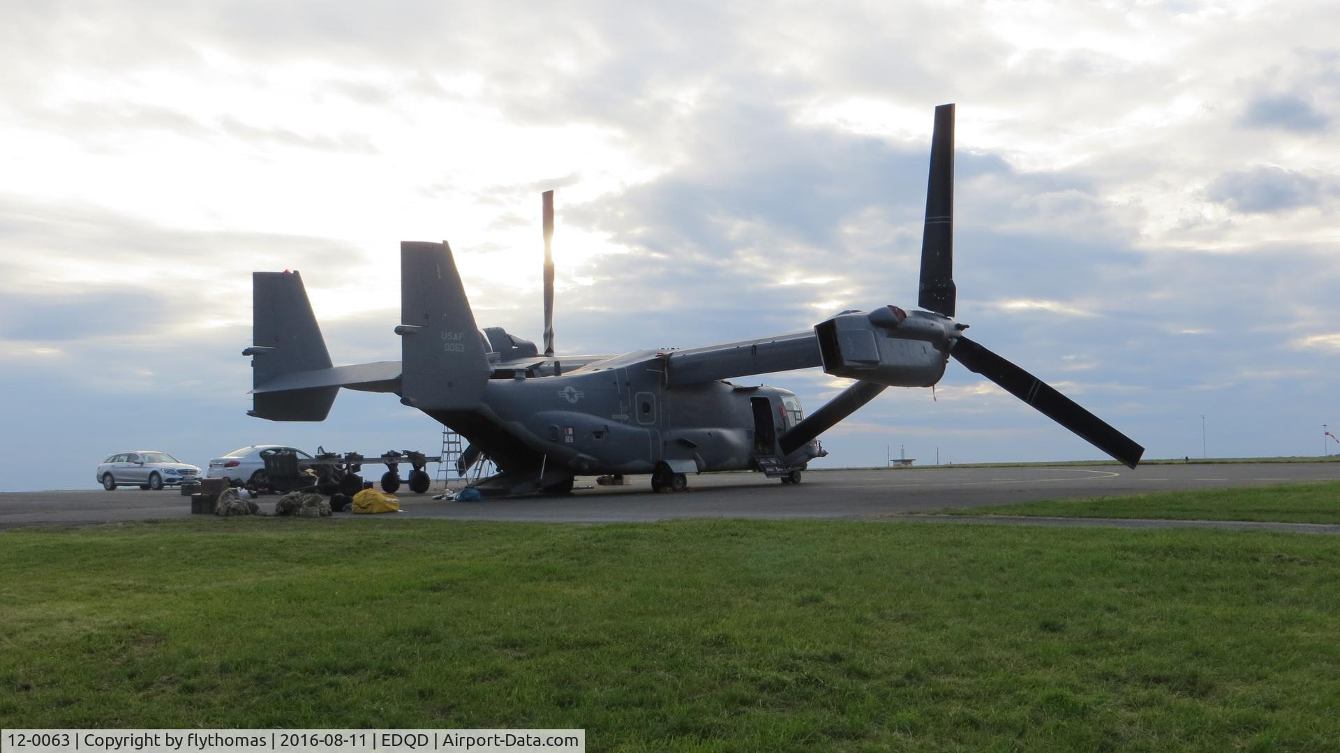 12-0063, 2012 Bell-Boeing CV-22B Osprey C/N D1044, Bell-Boeing - CV-22B Osprey, Bayreuth Airport Bindlacher Berg