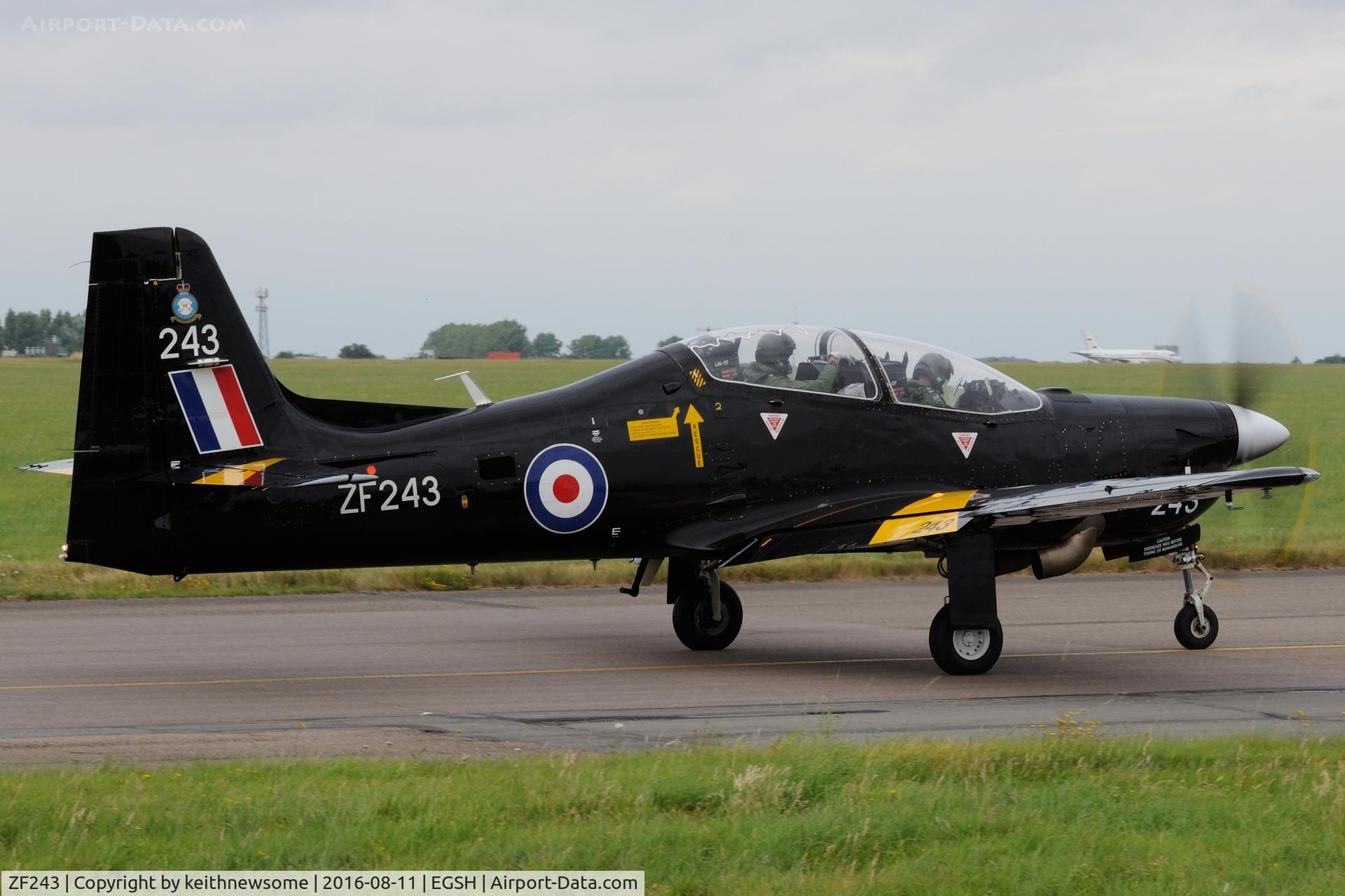 ZF243, 1990 Short S-312 Tucano T1 C/N S048/T44, Nice Visitor.