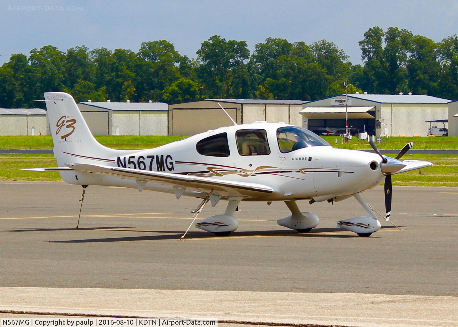 N567MG, 2007 Cirrus SR22 G3 GTS C/N 2446, At Downtown Shreveport.