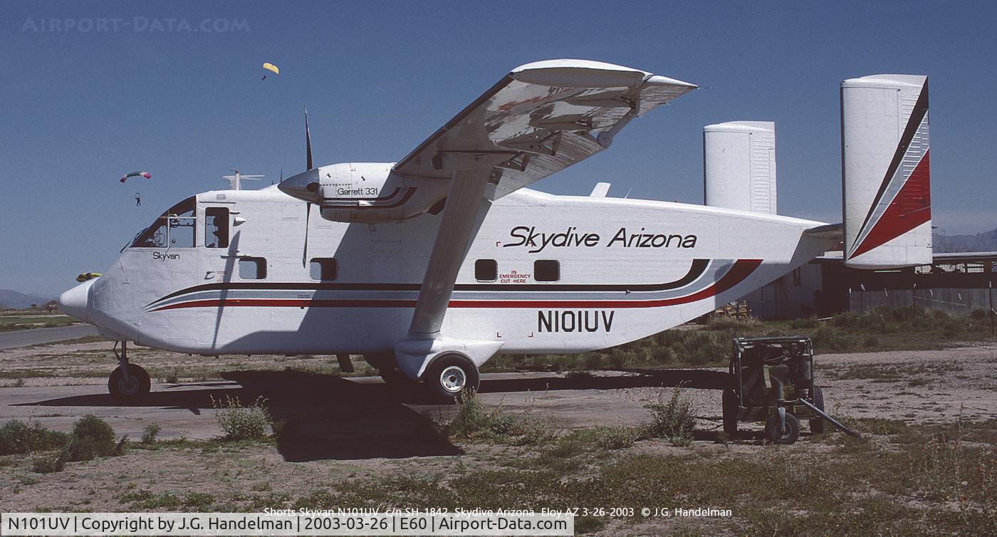 N101UV, 1968 Short SC-7 Skyvan 3 C/N SH.1842, For Skydiving.