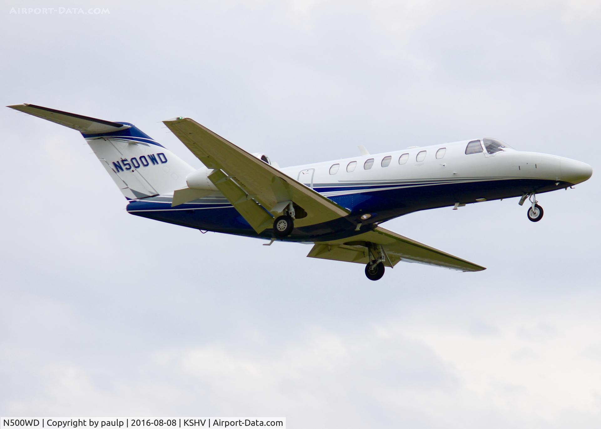 N500WD, 2012 Cessna 525B CitationJet CJ3 C/N 525B-0393, At Shreveport Regional.