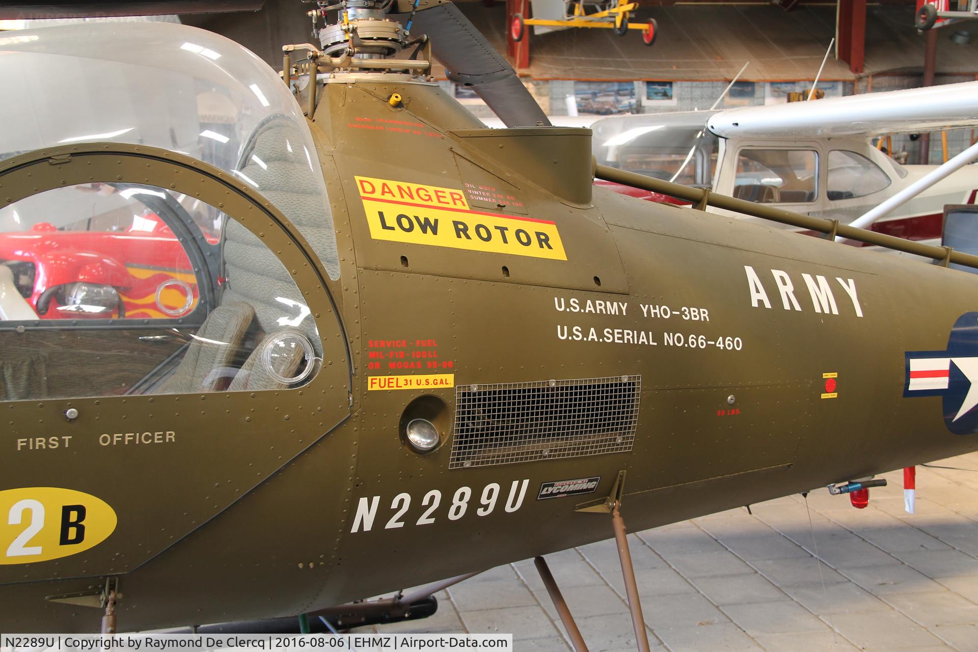 N2289U, 1966 Brantly B-2B C/N 460, Gyrocopter museum at Midden-Zeeland.