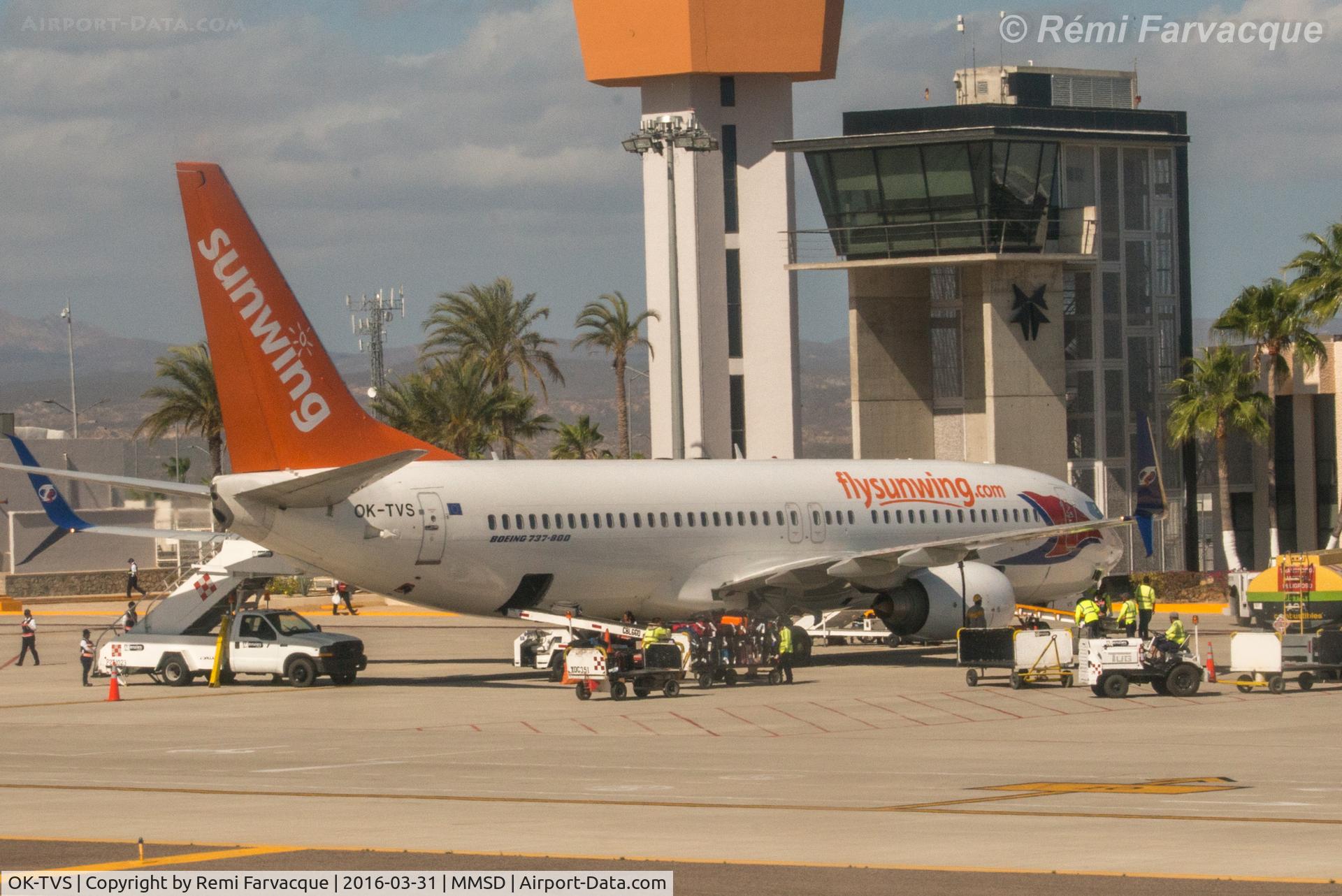 OK-TVS, 2011 Boeing 737-86N C/N 39404, Unloaded, being prepped.