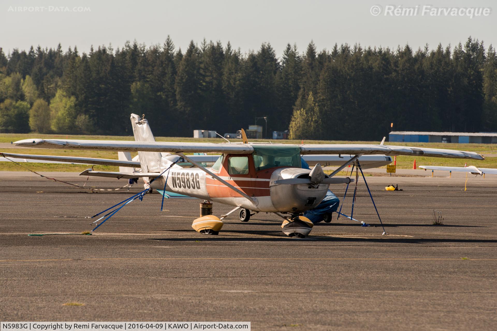 N5983G, 1969 Cessna 150K C/N 15071483, Parked south of main terminal building