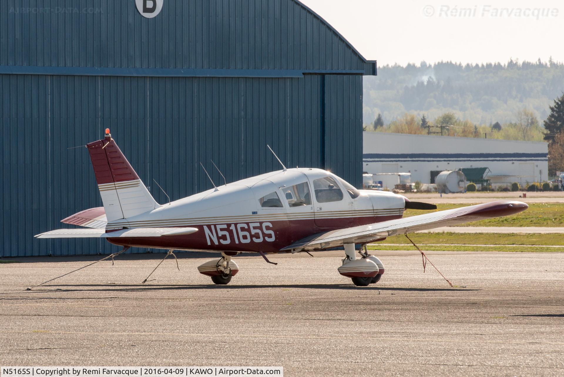 N5165S, 1970 Piper PA-28-180 C/N 28-7105019, Parked south of main terminal building
