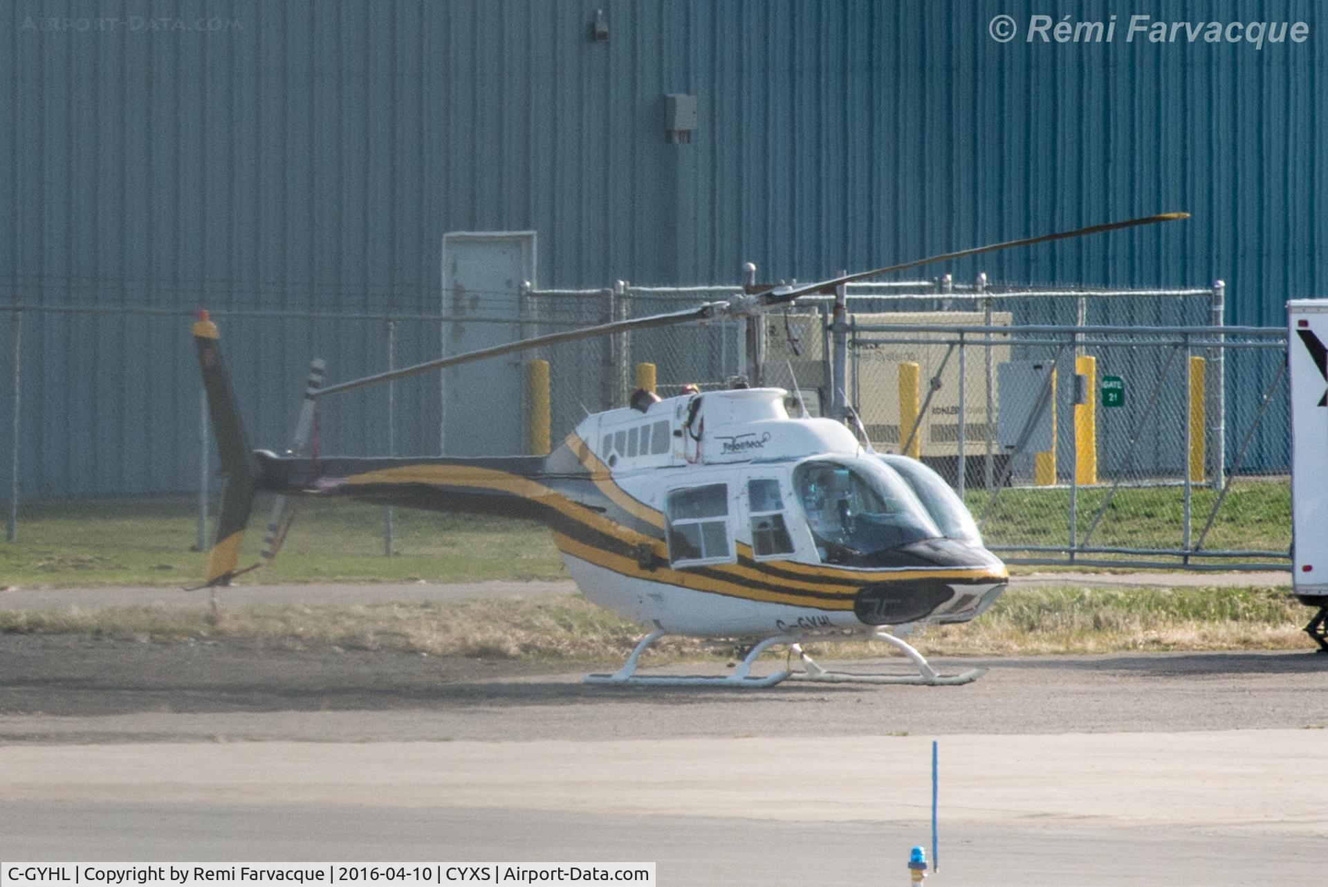 C-GYHL, 1975 Bell 206B JetRanger III C/N 1702, Parked south of main terminal