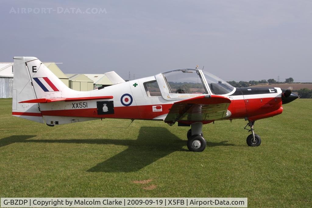 G-BZDP, 1974 Scottish Aviation Bulldog T.1 C/N BH120/244, Scottish Aviation Bulldog T.1, Fishburn Airfield, September 2009.