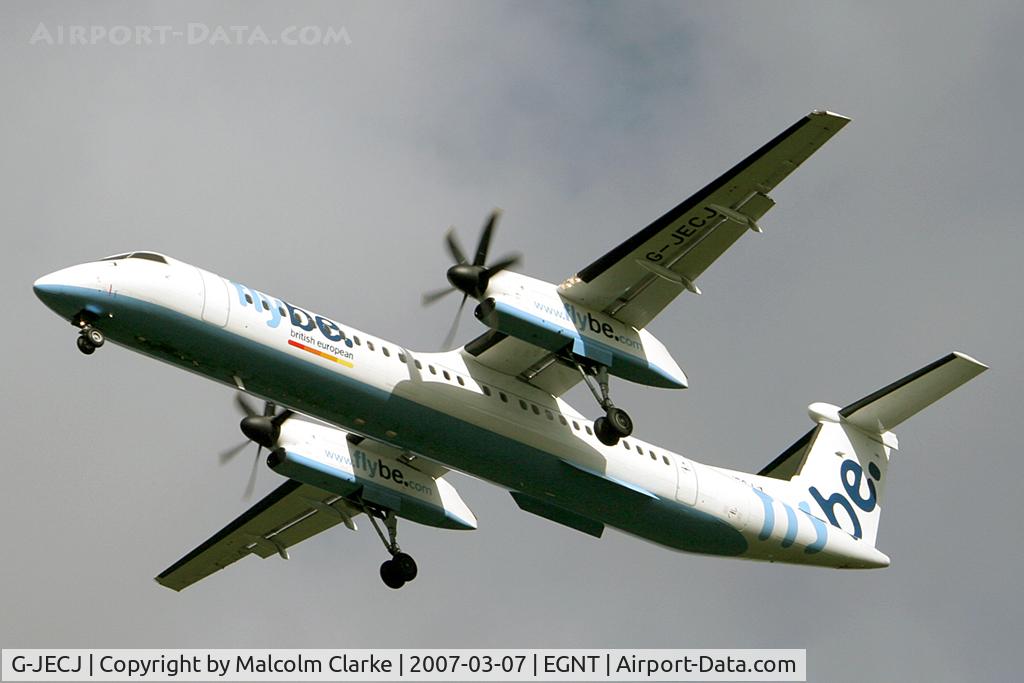 G-JECJ, 2005 De Havilland Canada DHC-8-402Q Dash 8 C/N 4110, De Havilland Canada DHC-8-402Q, Newcastle Airport, March 7th 2007.