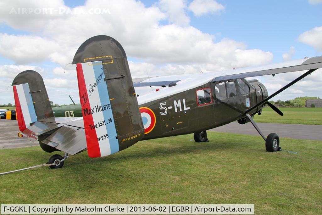F-GGKL, 1960 Max Holste MH.1521M Broussard C/N 255, Max Holste MH-1521M Broussard at The Real Aeroplane Company's Jolly June Jaunt, Breighton Airfield, June 2nd 2013.
