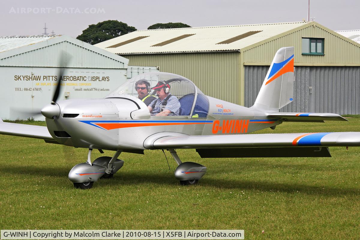 G-WINH, 2008 Cosmik EV-97 TeamEurostar Uk C/N 3216, Cosmik EV-97 TeamEurostar UK at Fishburn Airfield in August 15th 2010.