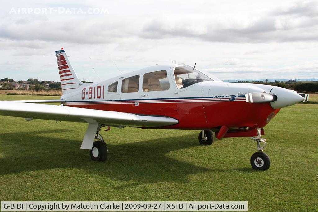 G-BIDI, 1978 Piper PA-28R-201 Cherokee Arrow III C/N 28R-7837135, Piper PA-28R-201 Cherokee Arrow lll at Fishburn Airfield, September 27th 2009.